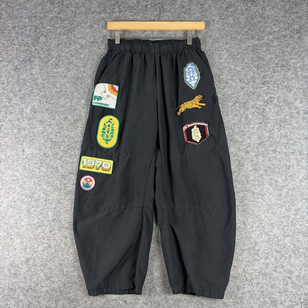 FP MOVEMENT FREE PEOPLE Game Day Patch Pants Women's Size XS Black